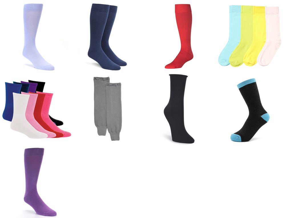 solid color socks